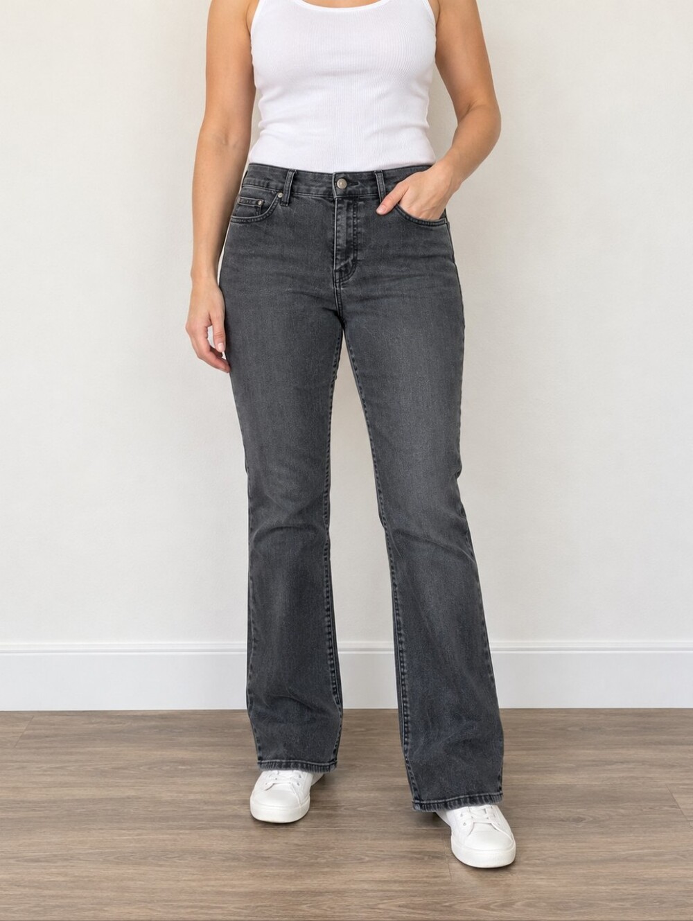 Talbots Barely Boot Jeans Womens Size 10 Black Denim Bootcut Stretch Pants